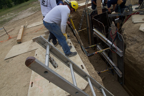Trench Rescue T Trench inside corner