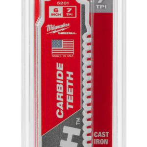 MILWAUKEE® HEAVY-DUTY TORCH™ SÄBELSÄGEBLÄTTER MIT HM-BESTÜCKUNG 5er PACK 150 x 7 mm