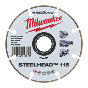 MILWAUKEE® Diamanttrennscheibe DH STEELHEAD 115 mm SPEEDCROSS