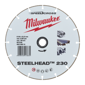 MILWAUKEE® Diamanttrennscheibe DH STEELHEAD 230 mm SPEEDCROSS